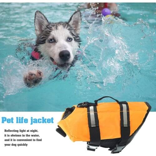 Summer Dog Float Life Preserver Jacket Vest Clothes Outdoor Pet Puppy Swimwear Breathable Comfortable Safety Swimming Suit