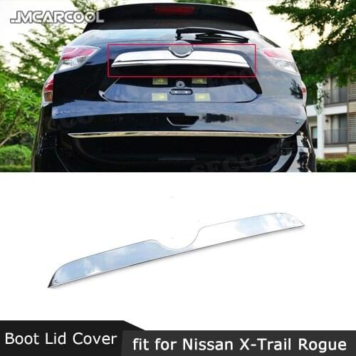 Rear Cover Tailgate Trim Door Molding Boot Garnish Car Logo Bezel For Nissan X-Trail Rogue X Trail Xtrail T32 2014-2017