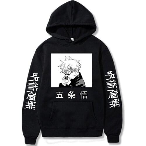 New Jujutsu Kaisen Anime Men Hoodies 2021 Autumn Winter Mens Hooded Sweatshirts Fashion Man Streetwear Casual Pullovers Tops