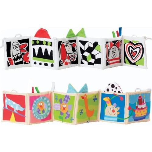 New Baby Toys Crib Bumper Newbron Cloth Book Infant Rattles Knowledge Around Multi-Touch Colorful Bed Bumper Baby Toy