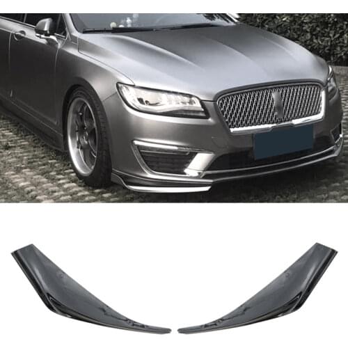 Front Bumper Spoiler Protector Plate Lip Body Kit Carbon Surface Car Decorative Strip Chin Shovel For Lincoln Mkz 2017-2019
