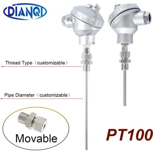 PT100 temperature sensor probe transmitter armored explosion-proof platinum RTD thermocouple