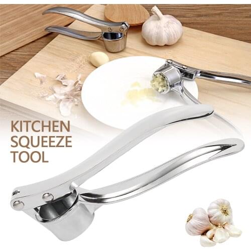 Stainless Steel Garlic Press Kitchen Tool Fast Breaks Down Cloves Garlic Cooking Accessories Manual Multifunctional Garlic Press