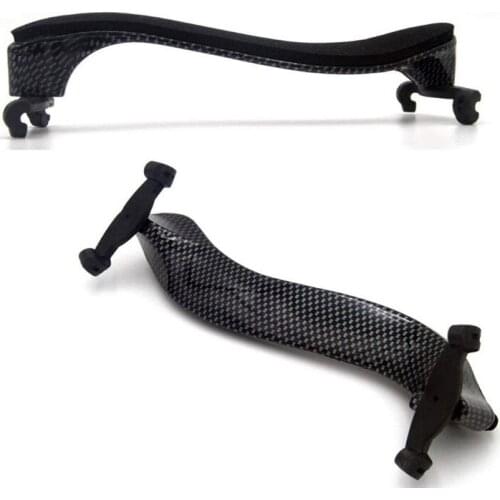 Violin Shoulder Rest Light Carbon Fiber Height Adjustable Feet Sponge Pad for 4/4 and 3/4 Violin Parts Accessories Replacement