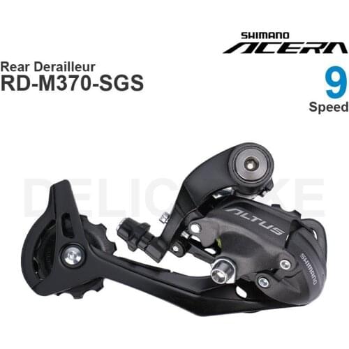 SHIMANO ALTUS M370 9v Rear Derailleur 9 speed Total capacity 45T Low sprocket 28T-34T Top sprocket 11T MTB Original parts