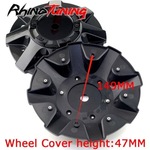 1pc 214mm 149mm Universal Wheel Hub Cap Cover Fit For C-A02-2 Tire Rims Center Black Cover