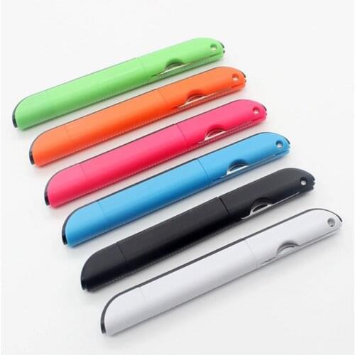 1Pc creative Multifunction Ballpoint Pen with Folding Scissors Knife Ruler Candy Color Pens for Writing Office School Stationery