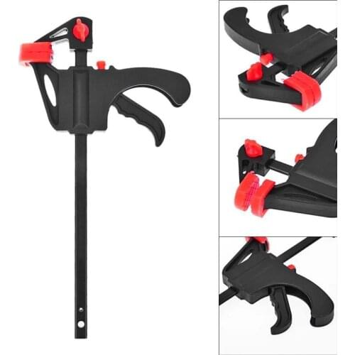 1pcs 4/6/8/12 inch quick ratchet release speed squeeze Wood Working Work Bar Clamp Clip Kit Spreader Gadget Tool DIY Hand