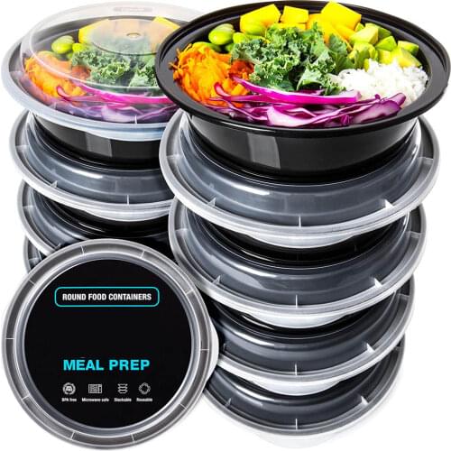 10Pcs Disposable Lunch Box Outdoor Activities Travel Microwave Heating Food Container Plastic Lunch Box Storage Snack Box