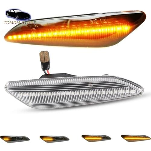 2x Dynamic LED Side Marker Front Turn Signal Lights For Lancia Ypsilon 312 Delta MK3 844 Fiat Tipo 356