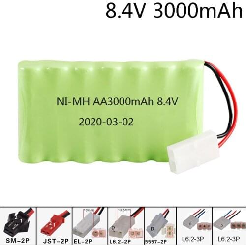 8.4V 3000mah NiMH Battery For Remote control toy Car Tanks Trains Robot Boat Gun Ni-MH AA 2400mah 8.4v upgrade Battery wholesale