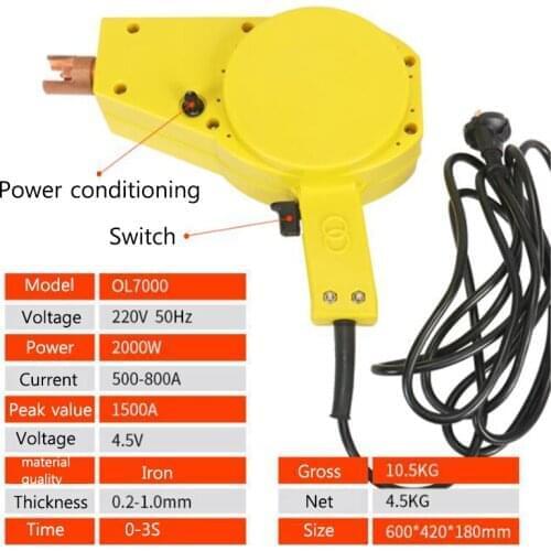 Spot Welder Hunter Stud Body Welding Machine for Car Repair Auto Body Stud Slide Hammer Dent Puller Panel Beater Removal