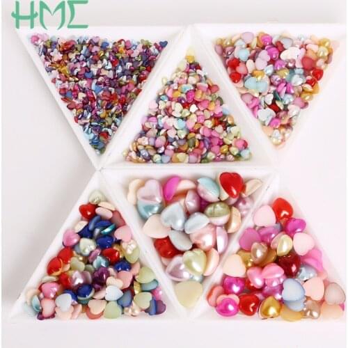 Wholesale 3/4/6/8/10/12mm Mix Colors Flatback Plastic ABS Imitation Pearl Beads For Jewelry Craft DIY Scrapbook Decoration
