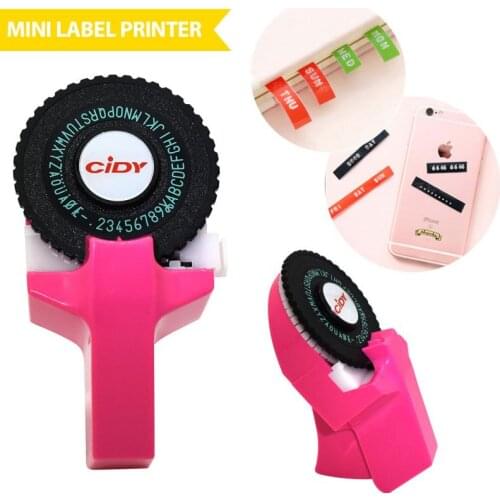 Household Mini Manual Label Machine Hidi C101 Embossing Machine Typewriter Hand Curtain Decorative Tape Paper For 9mm Tape