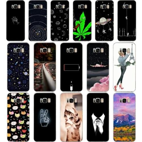 H Silicon phone Case For Samsung Galaxy S8 Cases Cover For Samsung S8 plus Phone shell new design full 360 protective