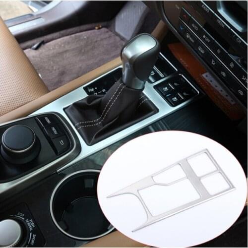ABS Chrome Car Center Console Gear Shift Panel Sequin Cover Sticker For Lexus For RX200t 450h 2016 Interior Accessories