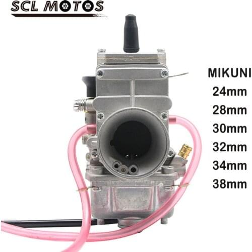 SCL MOTOS Motorcycle MIKUNI 24mm 28mm 30mm 32mm 34mm 38mm Flat Slide Smoothbore Carburador Carburetor For 200cc-250cc 4T
