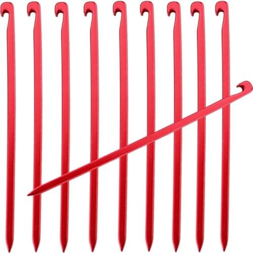 10Pcs/lot 16cm Aluminum Alloy Tent Pegs Garden Stakes Ground Nail Heavy Duty Hammock Camping For Guyline Awning Canopy Flysheet