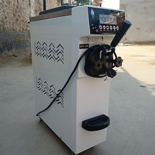 Commercial Desktop Soft Ice Cream Machine LCD Display Sweet Ice Cream Maker Stainless Steel Ice Cream Machine