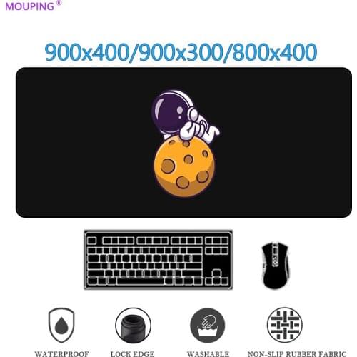 Astronauta Space Mouse Pad black and white Gaming Anime Mousepad Large Pink Carpet Desk Mat World Gamer Accessories DropShipping