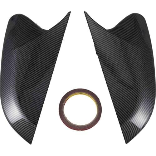For Honda For Civic 10Th 2016 2017 2018 Horn Shape Abs Carbon Fiber Style Rear View Side Mirror Cover Rearview Caps
