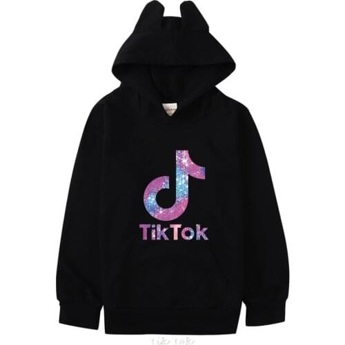 Hot Tik Tok Kids Hoodie 3D Printed Sweatshirts Outwear Children Boy/girl Cartoon Hoody Pullover Tik Tok Kids Clothes