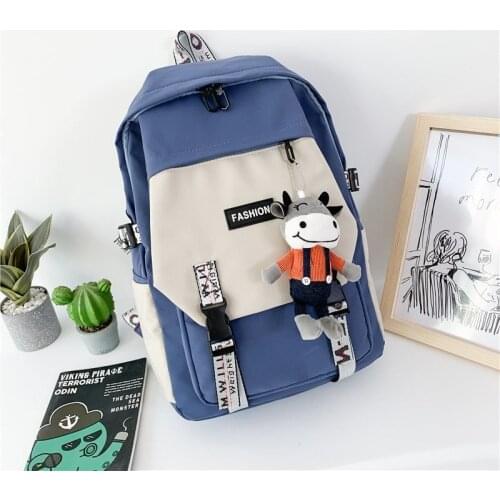 Fashion Korean version backpack waterproof schoolbag for high school students large capacity backpack for middle school girls