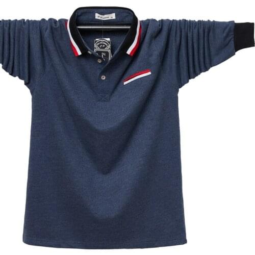 2021 Autumn Winter Brand Loose Long-sleeved Polo Shirt Classic Style Striped Color Matching Mens Smart Casual Cotton Polo