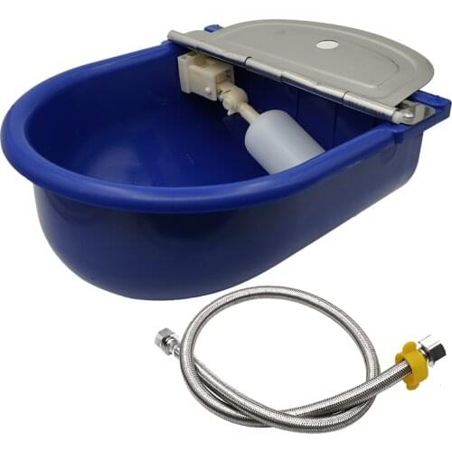 Plastic With Drain Hole Drink Automatic Float Farming Trough Horse Cow Water Bowl Supplies Sheep Dog Goat Cattle Feeding Tools