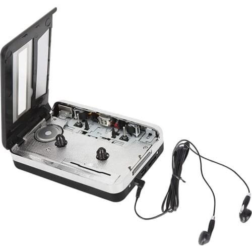 Cassette to MP3 Converter, Digital Files Suitable for Laptops and Macs with Headphones, From Tape to Mp3 (Black)