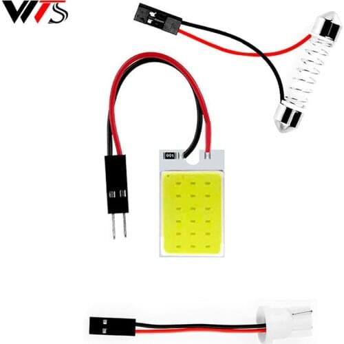 Promotion White T10 W5w 168 Cob 24SMD 36SMD 48SMD Car Led Auto Interior Reading Bulb Light Dome Festoon Vehicle Panel Lamp 1pcs