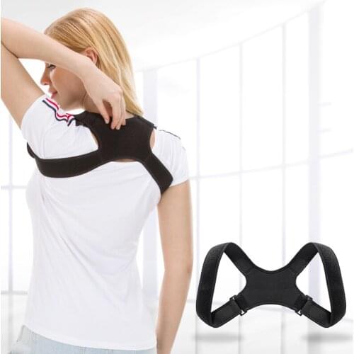 CANFU Adjustable Back Support Belt Back Posture Corrector Shoulder Back Support Belt Lumbar Braces Belt Shoulder Posture Correc