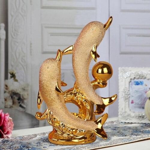 Recommend hot Dolphin Dreams Home Furnishing jewelry ornaments ceramic crafts business gift