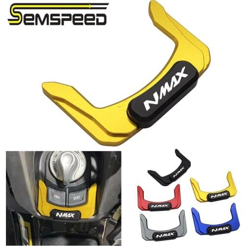 SEMSPEED Newest Fits 2021 N MAX Logo Motorcycle Accessories Switch Door Lock Cover Guard Protector NMAX125 N-MAX 155 2020 2021
