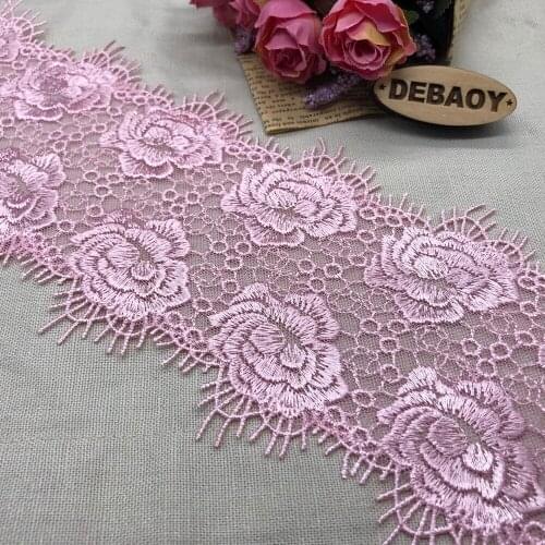 10cm Width Mesh Embroidery Lace Floral Garment Accessories