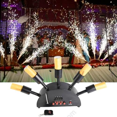 Fireworks Firing System Cold Pyro Fire Fountain Party Stage 5 Channel Fan Shape Remote Control Receiver Wedding Machine Wireless