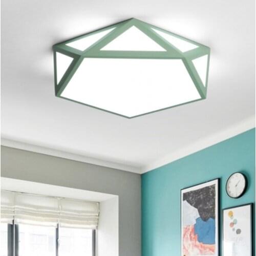 Nordic LED macaron bedroom ceiling lamp simple and modern creative personality living room bedroom lamp