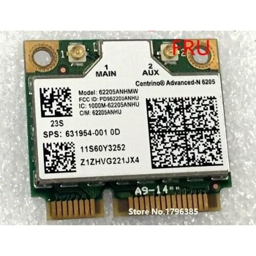SSEA New For Intel Advanced-N 6205 half Mini PCI-e card for Thinkpad x220 x220i x220t T430s T430i T520 L421 L520 60Y3253