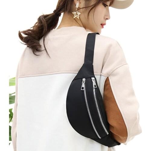 Men Women Adjustable Strap Zipper Oxford Cloth Outdoor Sports Solid Camping Large Capacity Running Multi Pockets Waist Bag