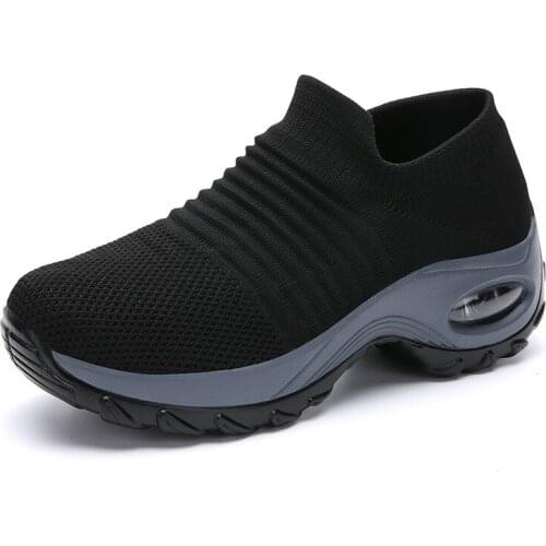 Tennis Shoes For Women Platform Sneakers Sport Ayakkabi Bayan Ourdoor Sports Solid Color Breathable Sock Footwear Zapatos Mujer