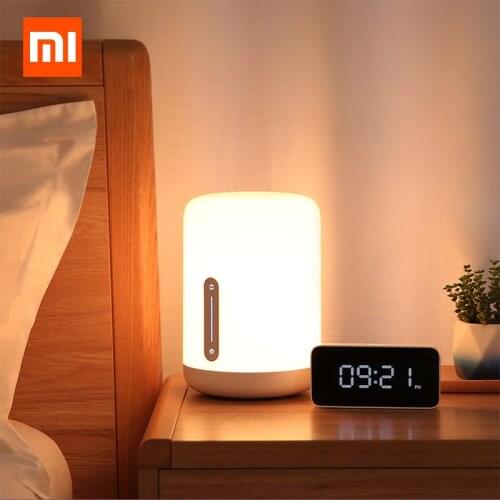 Xiaomi Mijia Bedside Lamp 2 Smart Light voice control touch switch Mi home app Led bulb For Apple Homekit Siri & xiaoai clock
