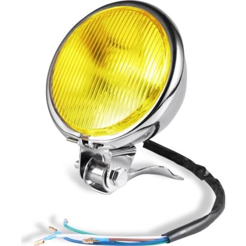 Universal Motorcycle High/Low Beam Headlight Fog light 12v Head Lamp For Suzuki Dirt Bike Dual Sport Bike Cruiser Street Bike