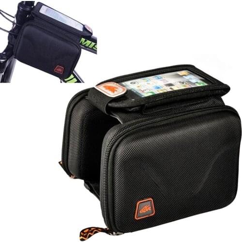 Bicycle Bags Cycling Waterproof Touch Screen MTB Frame Front Tube Storage Mountain Bike Bag Touch Screen Mobile Phone Bags