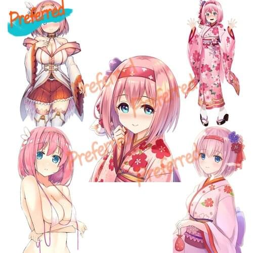 DATE A LIVE Kusano Yui Lovely Cartoon Girl Super Staffie Decal Motocross Racing Laptop Helmet Trunk Wall Vinyl Car Sticker