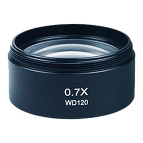 WD30 WD165 Auxiliary Objective Lens 0.5X 0.3X 1X 0.7X 2X Stereo Objective Barlow Lens Magnifier Microscope Accessories