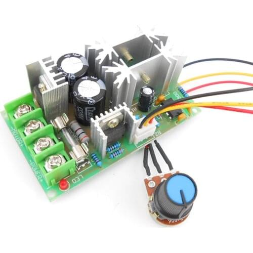 1pcs DC10-60V DC Motor Speed Regulator 12V 24V 36V 48V High Power Drive Module PWM Motor Speed Controller 20A Current Regulator