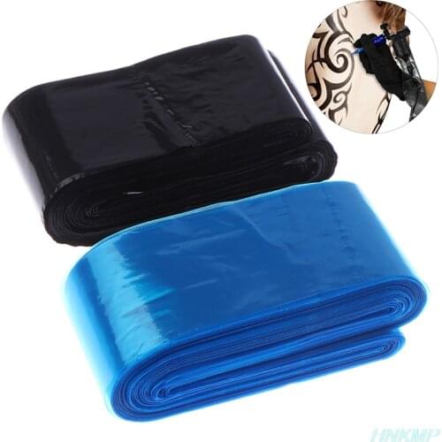 100Pcs Disposable Black/Blue Tattoo Clip Cord Sleeves Covers Bags Supply for Tattoo Machine Tattoo Accessory