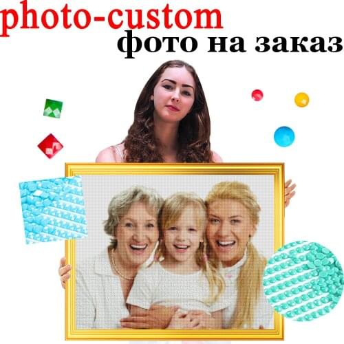 Diamond Painting Photo Custom 5D DIY Full Sqaure/Round Drill Cross Stitch Kits Personalise Diamond Embroidary Mosaic Home Decor