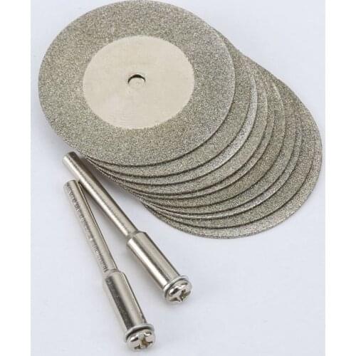 10Pcs/lot Dremel Accessories 35mm Diamond Cutting Disc Metal Grinding Wheel Disc Mini Circular Saw Disc for Drill Rotary Tool