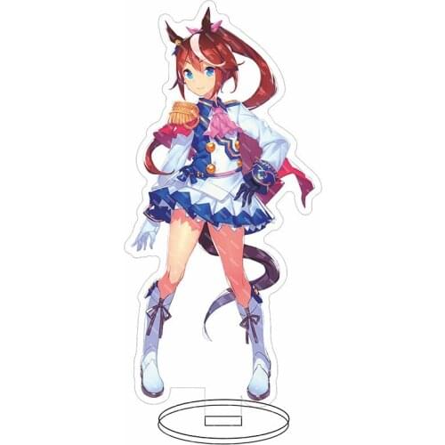 Anime Keychain Uma Museum Pretty Derby Silence Suzuka Toukai Acrylic Stand Figure Collection Model Toy Gifts Cosplay
